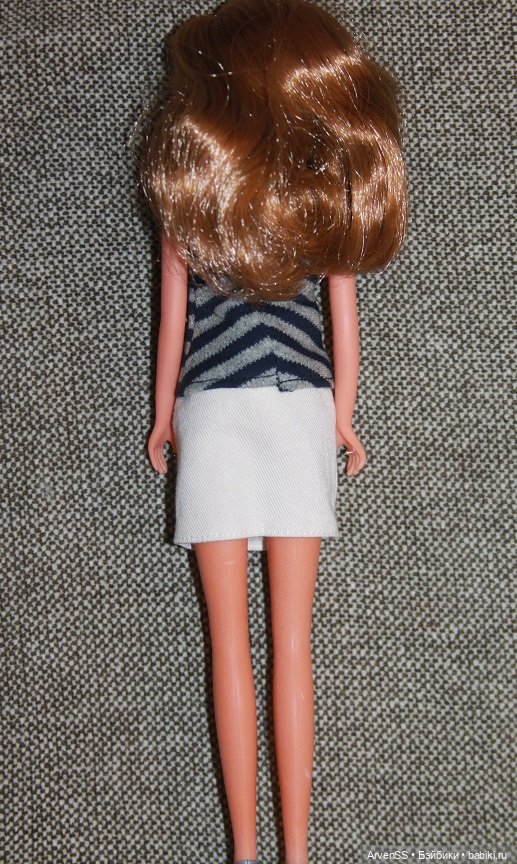 Винтажная подружка Дженни тановая New Флора на теле с шейным шарниром (фото 3)