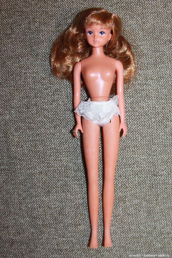 Винтажная подружка Дженни тановая New Флора на теле с шейным шарниром (фото 5)