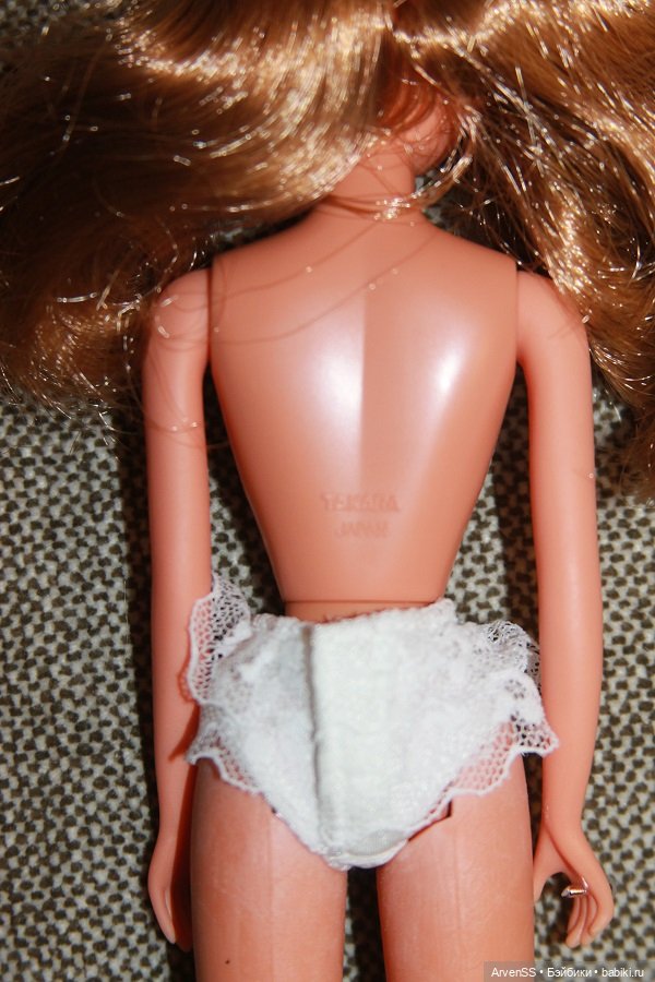 Винтажная подружка Дженни тановая New Флора на теле с шейным шарниром (фото 8)