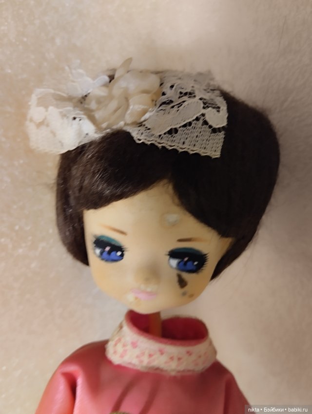 Редкая кукла японская Винтаж 60х (фото 6)