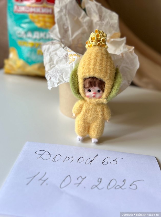 Костюм Кукуруза на куклу мини обитцу (фото 5)