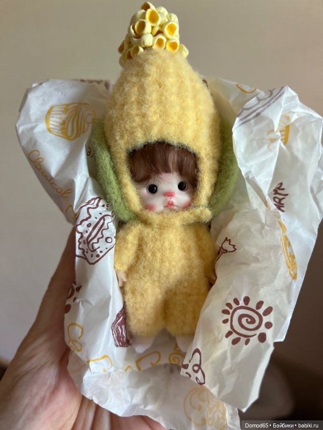 Костюм Кукуруза на куклу мини обитцу (фото 3)