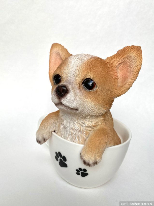 Фигурка «Собачка чихуахуа в чашке» (фото 2)