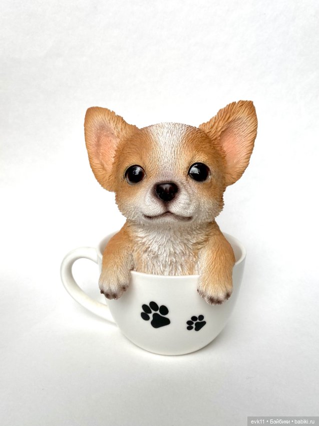 Фигурка «Собачка чихуахуа в чашке»