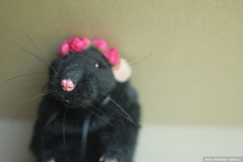 Меховая коллекционная игрушка КрЫсота (фото 4)