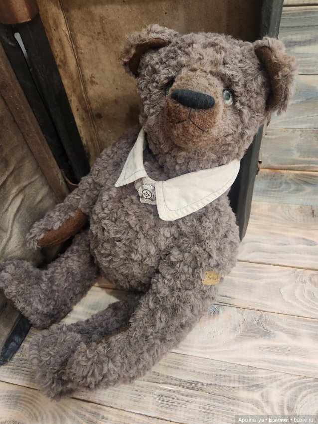 Бруно мишка-тедди 50 см — Авторские игрушки (фото 7)