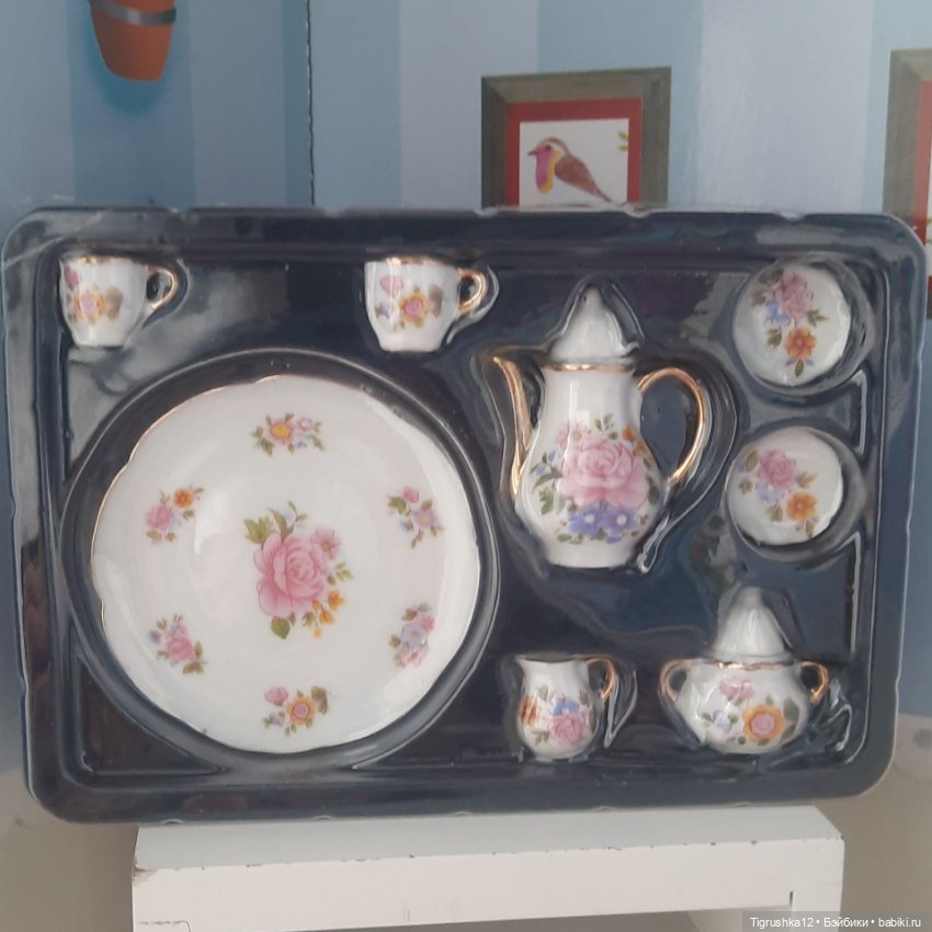 Чайный сервиз — Миниатюра для кукол (фото 3)