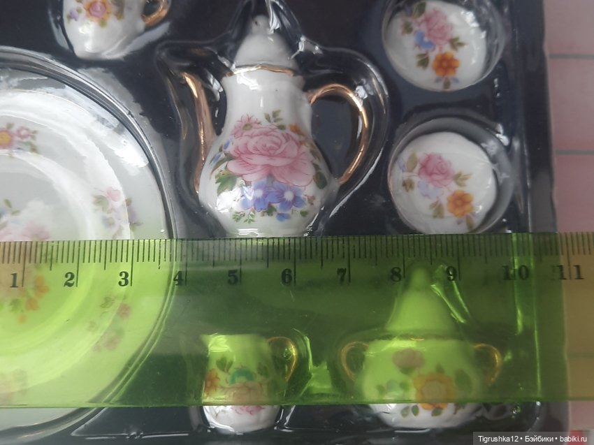 Чайный сервиз — Миниатюра для кукол (фото 5)