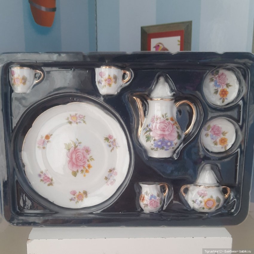 Чайный сервиз — Миниатюра для кукол