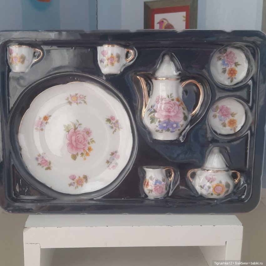 Чайный сервиз — Миниатюра для кукол (фото 2)