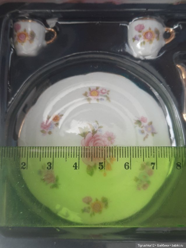 Чайный сервиз — Миниатюра для кукол (фото 4)