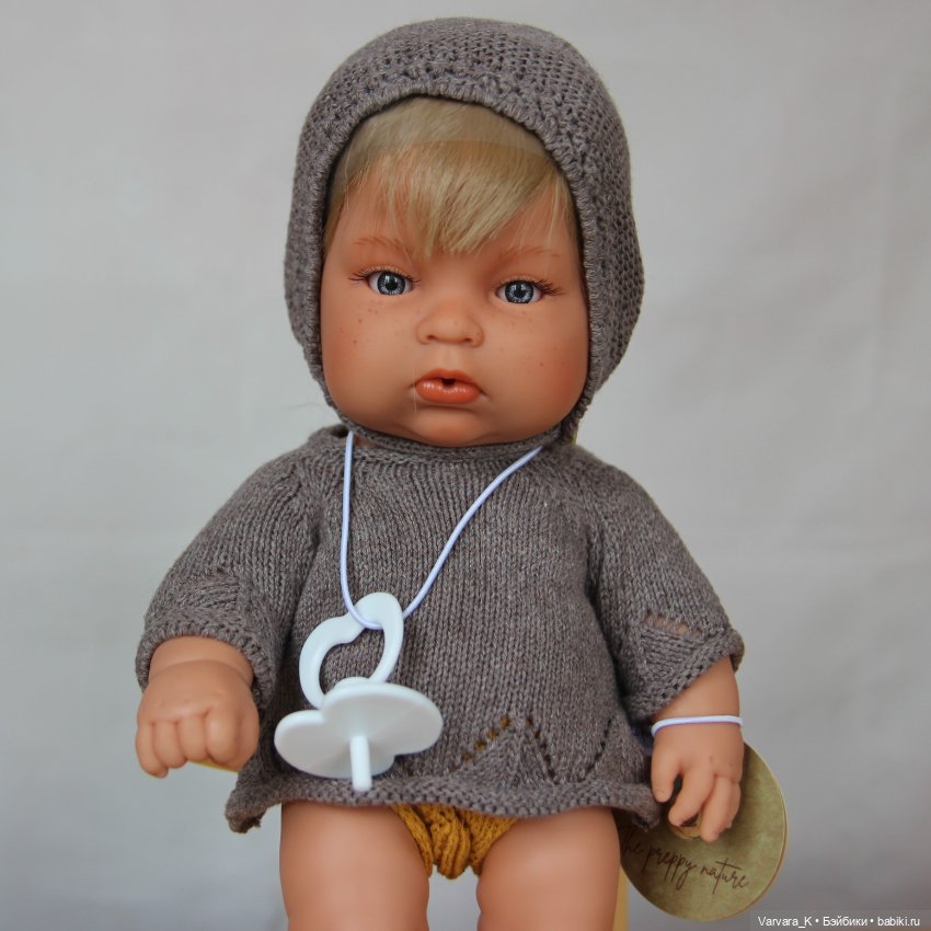The Preppy and Endisa, кукла - пупс, Preppy Mini мальчик в сером, 28 см, 2 (фото 3)
