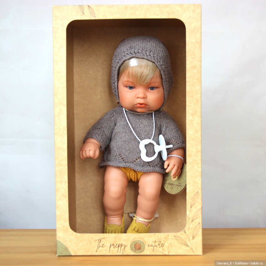 The Preppy and Endisa, кукла - пупс, Preppy Mini мальчик в сером, 28 см, 2 (фото 8)