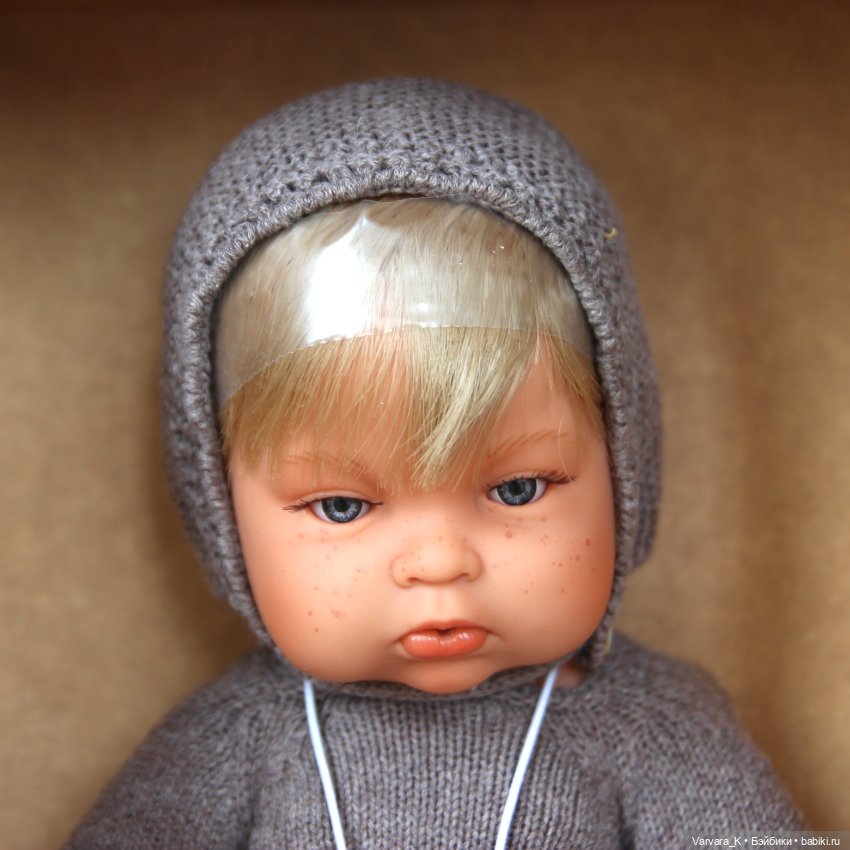 The Preppy and Endisa, кукла - пупс, Preppy Mini мальчик в сером, 28 см, 1 (фото 2)