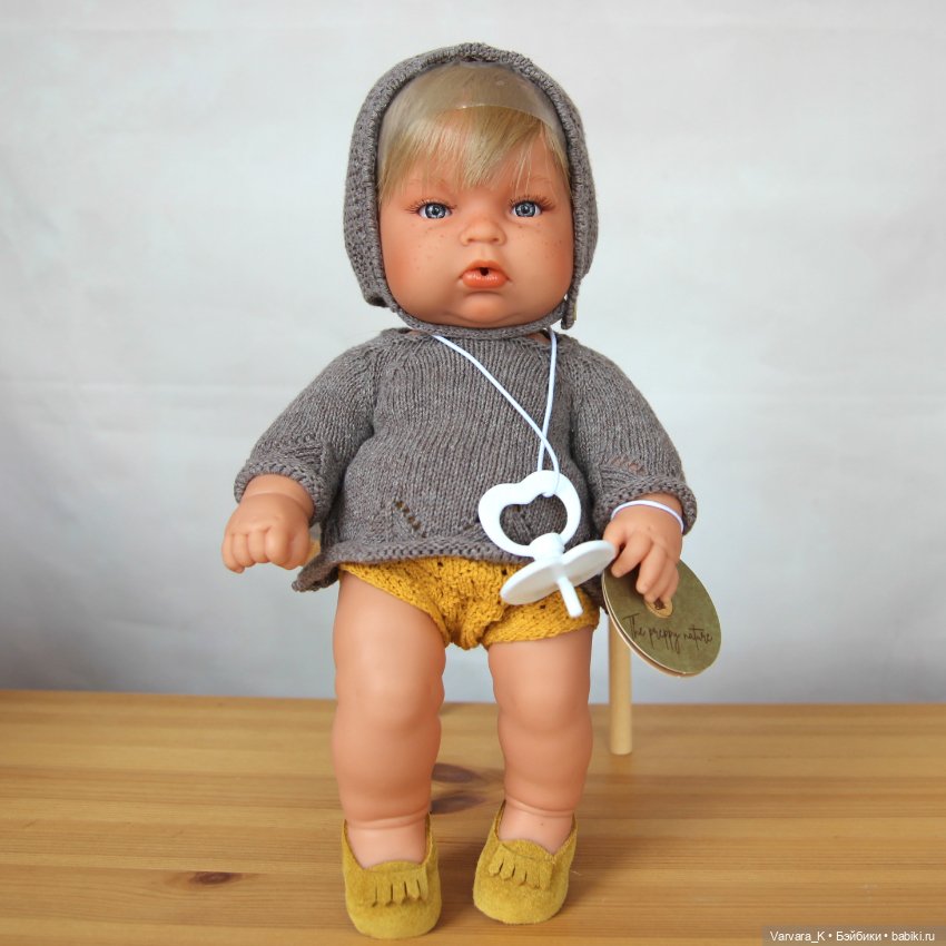 The Preppy and Endisa, кукла - пупс, Preppy Mini мальчик в сером, 28 см, 1 (фото 3)