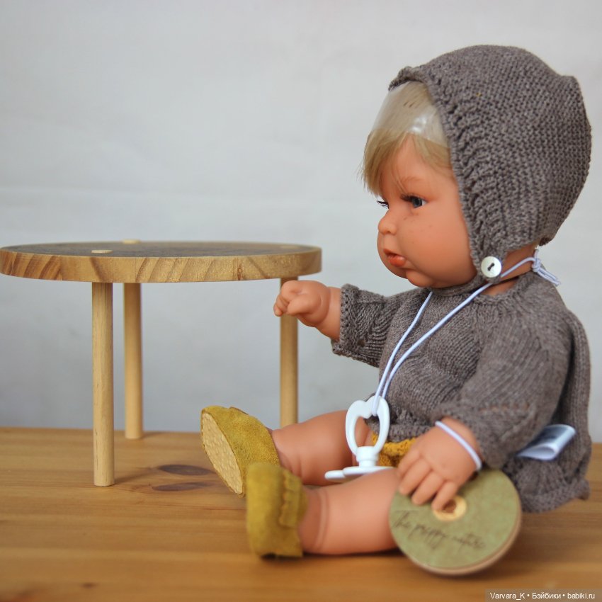 The Preppy and Endisa, кукла - пупс, Preppy Mini мальчик в сером, 28 см, 1 (фото 6)