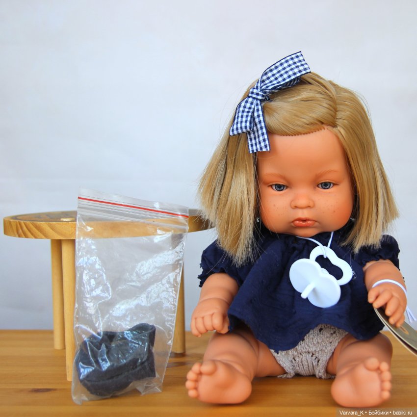 The Preppy and Endisa, кукла пупс, Preppy Mini в синем, 28 см (фото 5)
