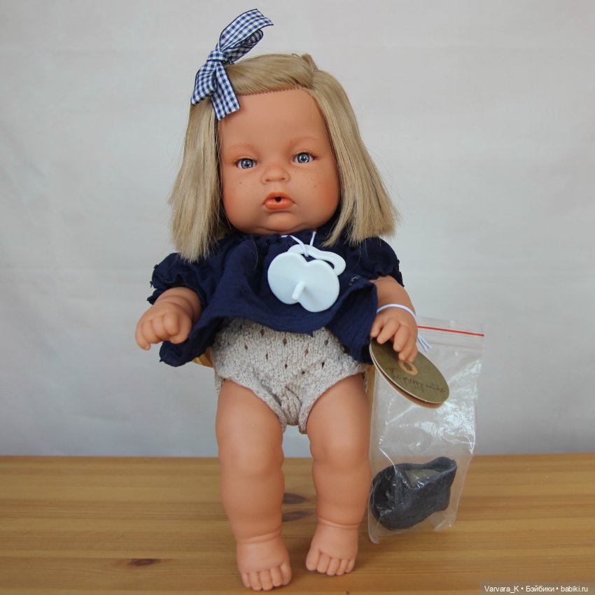 The Preppy and Endisa, кукла пупс, Preppy Mini в синем, 28 см (фото 3)