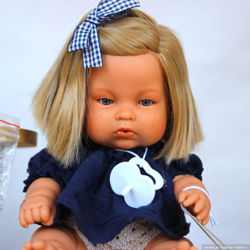 The Preppy and Endisa, кукла пупс, Preppy Mini в синем, 28 см (фото 6)