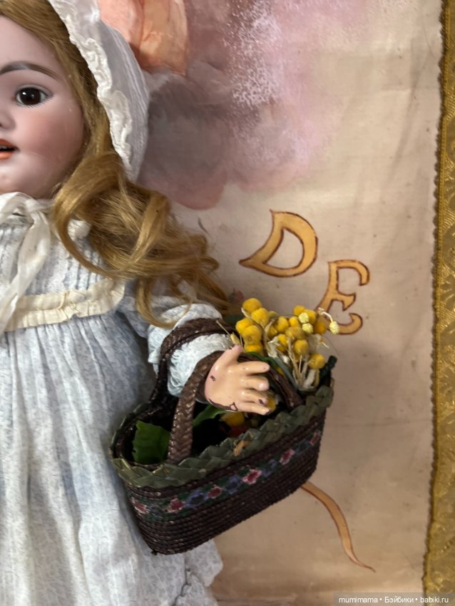 Очаровательная детка для фр. рынка SImon Halbig 1009 рост 48 см (фото 3)