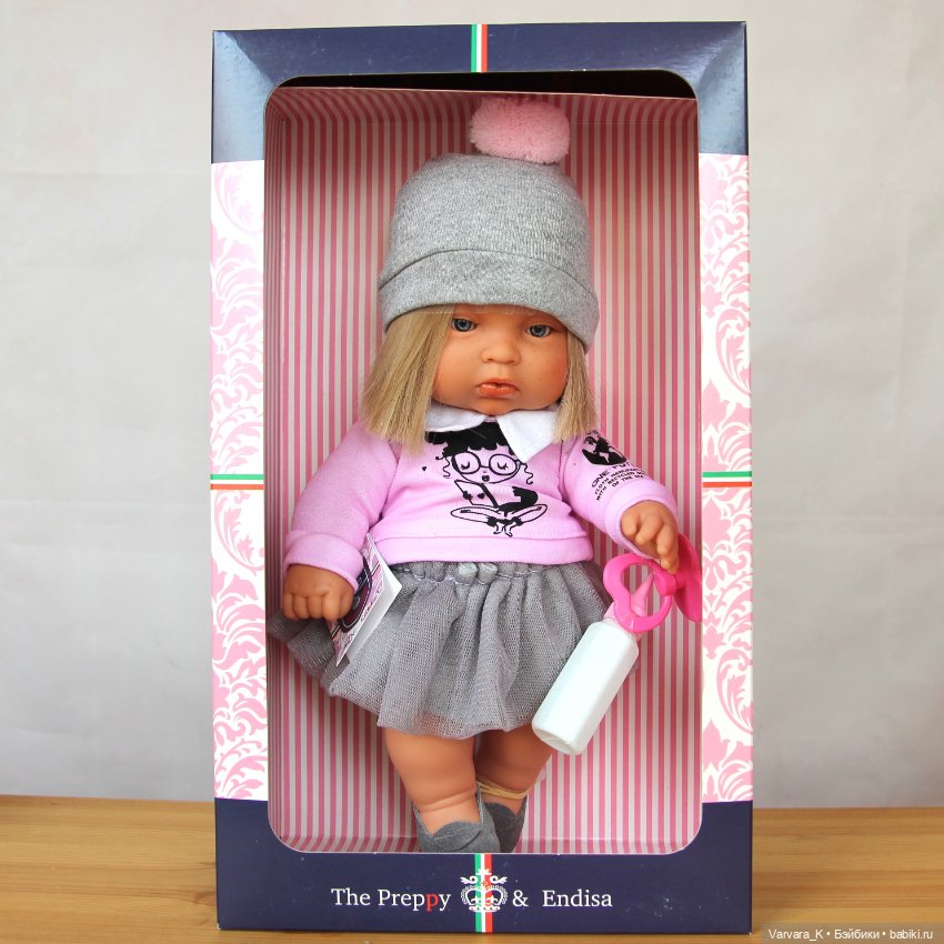The Preppy and Endisa, кукла пупс, Preppy Mini в розовом, 28 см, 1