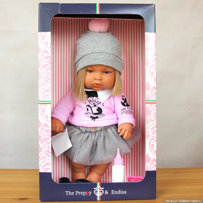 The Preppy and Endisa, кукла пупс, Preppy Mini в розовом, 28 см, 2