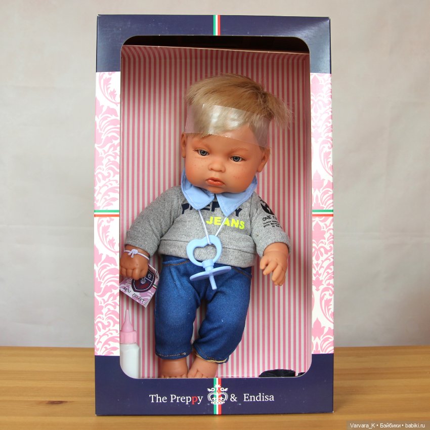 The Preppy and Endisa, кукла пупс мальчик, Preppy Mini , 28 см, 2
