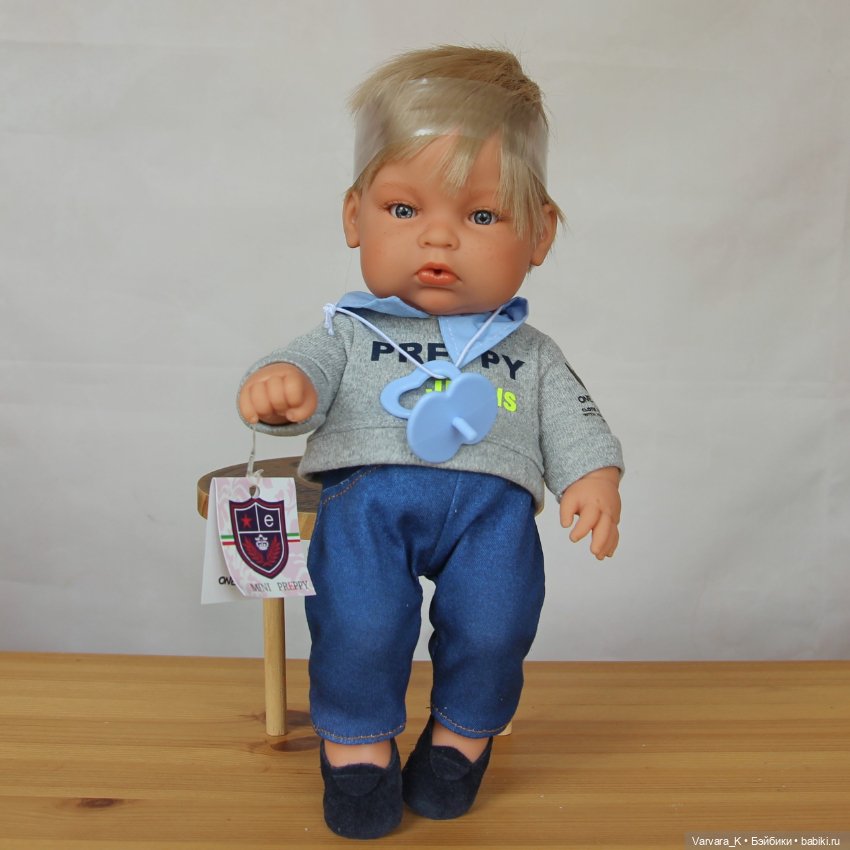 The Preppy and Endisa, кукла пупс мальчик, Preppy Mini , 28 см, 1 (фото 3)