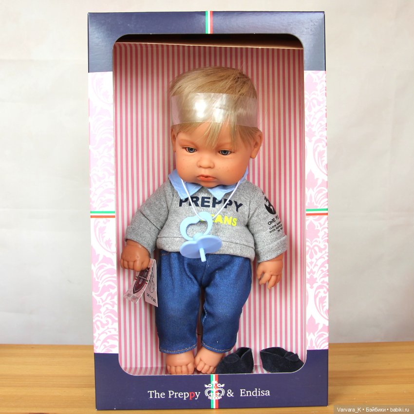 The Preppy and Endisa, кукла пупс мальчик, Preppy Mini , 28 см, 1