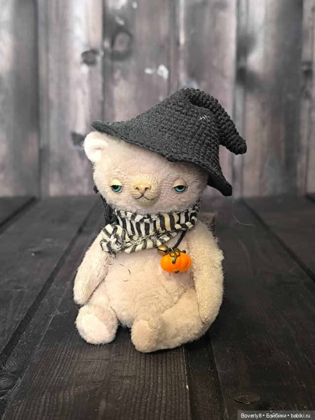 Мишка с тыквой — Авторские игрушки