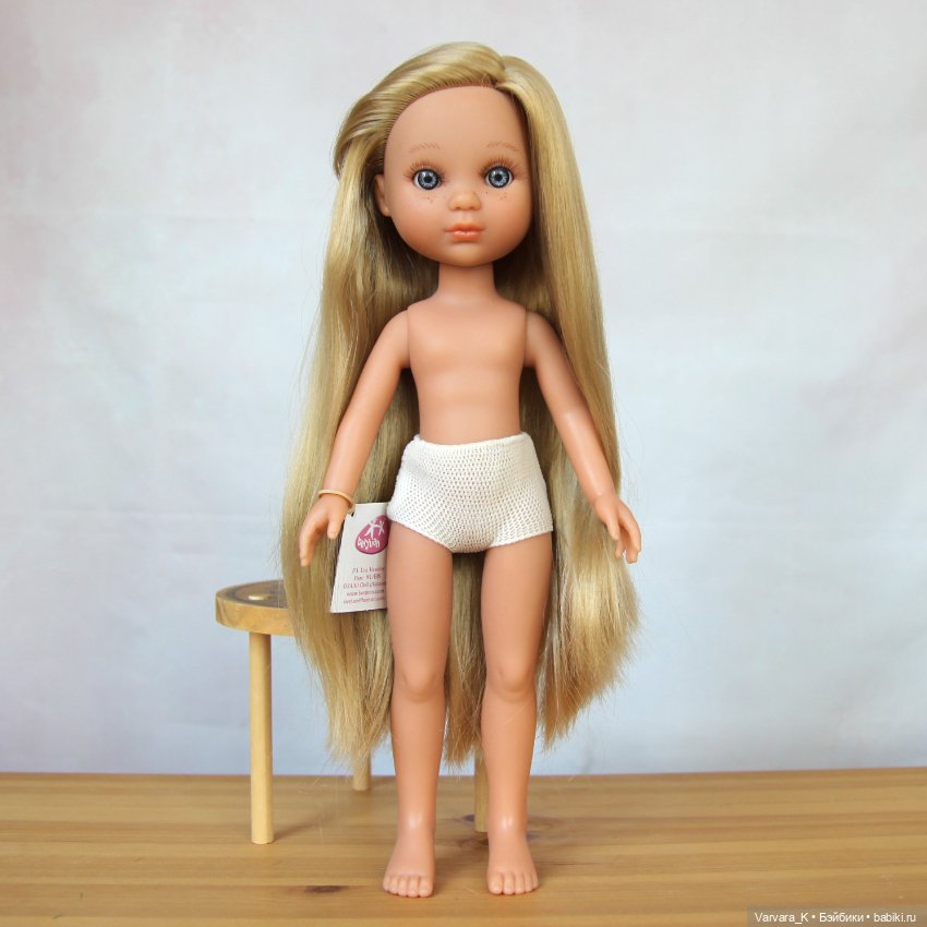 Berjuan кукла Ева блондинка, без одежды, 34 см, № 5