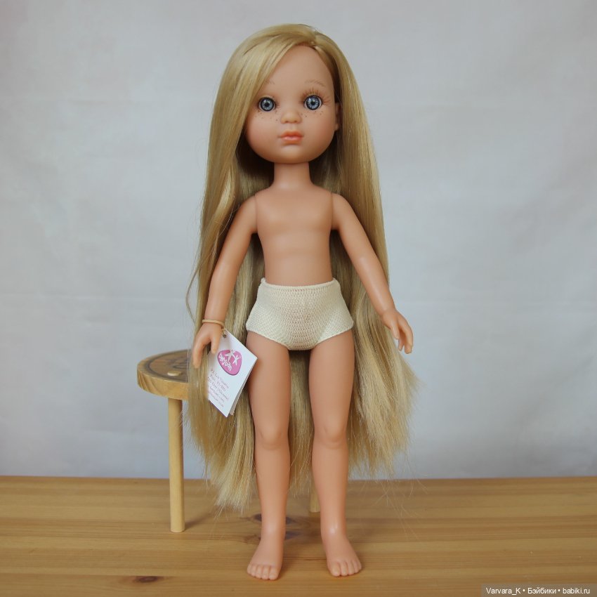 Berjuan кукла Ева блондинка, без одежды, 34 см, № 4