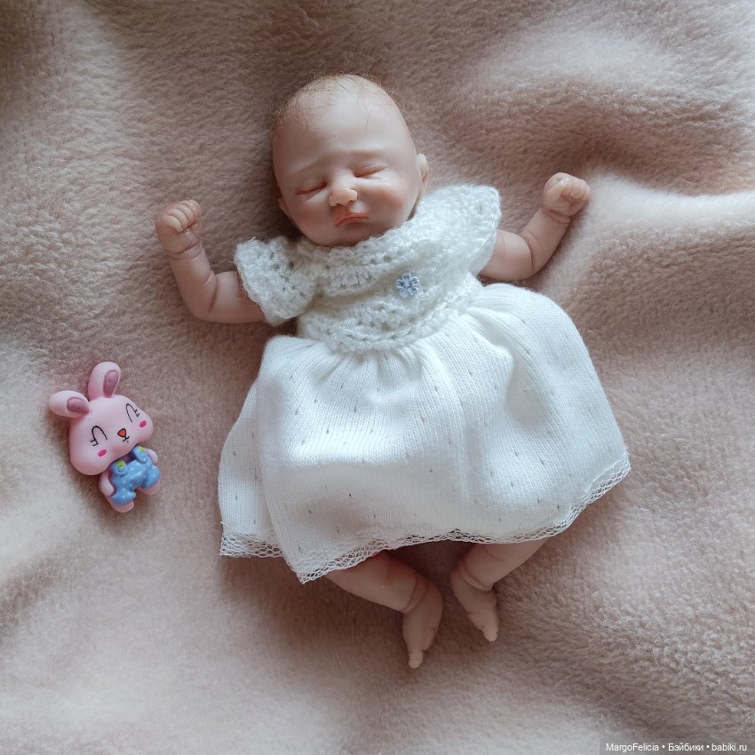 Куклы Reborn: Мини реборн кукла младенец девочка (фото 3)