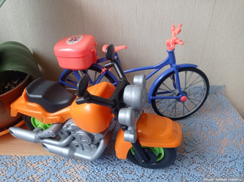 Велосипед и мотоцикл для кукол (фото 4)