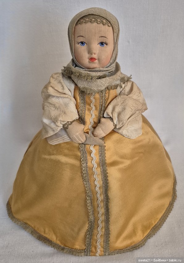 Кукла чайница СССР "Девушка в сарафане"