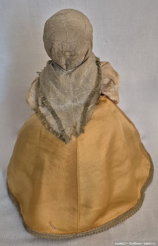 Кукла чайница СССР "Девушка в сарафане" (фото 9)