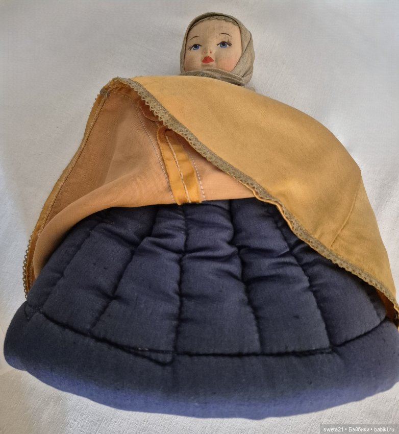 Кукла чайница СССР "Девушка в сарафане"