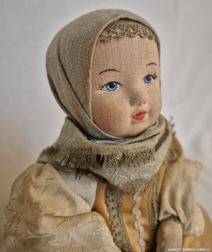 Кукла чайница СССР "Девушка в сарафане" (фото 3)