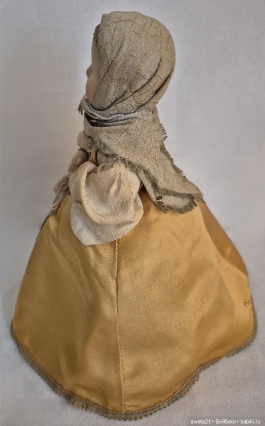 Кукла чайница СССР "Девушка в сарафане" (фото 8)