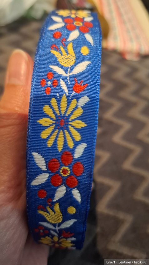 Тесьма винтажная жаккардовая