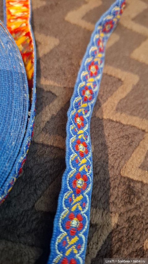 Тесьма с вышивкой вискозным шелком (фото 4)