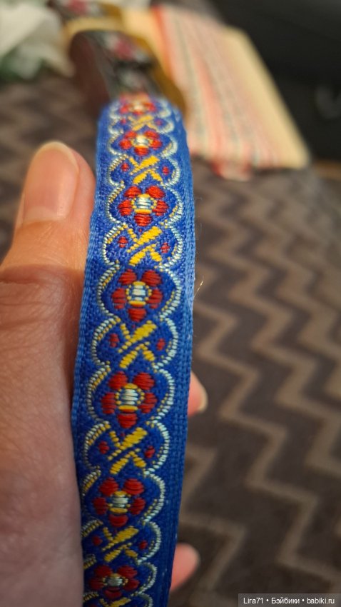 Тесьма с вышивкой вискозным шелком (фото 5)