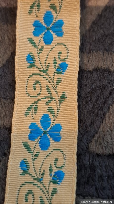 Тесьма винтажная вышитая шелком (фото 4)