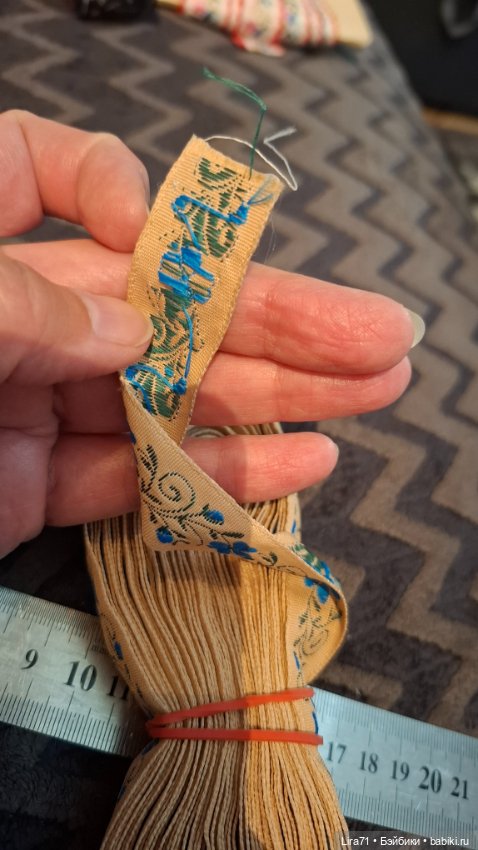 Тесьма винтажная вышитая шелком (фото 5)