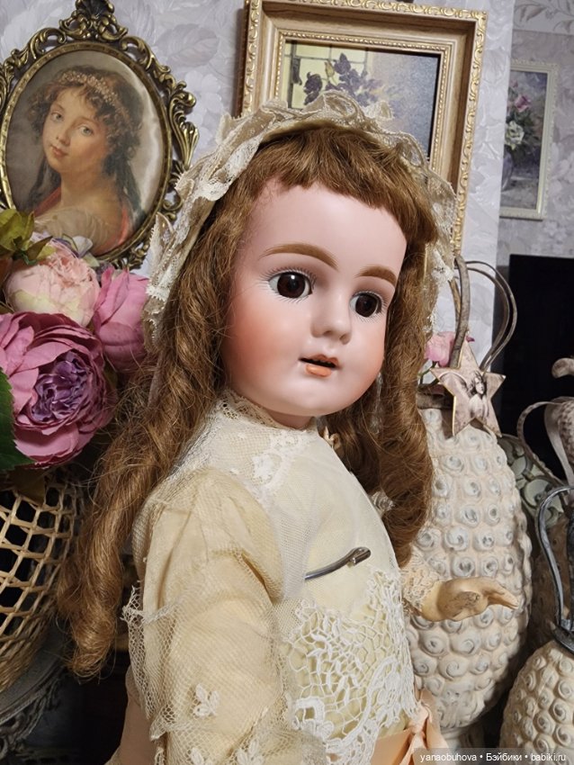 Антикварная ранняя кукла Бар Прошильд 306 на раннем теле с голосовым механизмом