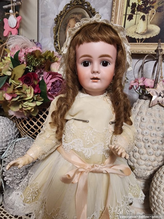 Антикварная ранняя кукла Бар Прошильд 306 на раннем теле с голосовым механизмом (фото 6)