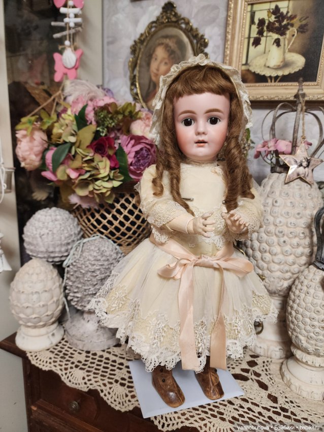 Антикварная ранняя кукла Бар Прошильд 306 на раннем теле с голосовым механизмом (фото 3)