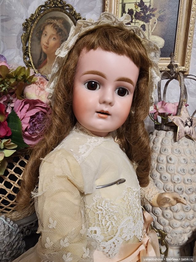 Антикварная ранняя кукла Бар Прошильд 306 на раннем теле с голосовым механизмом (фото 9)