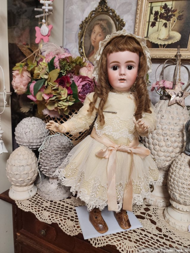 Антикварная ранняя кукла Бар Прошильд 306 на раннем теле с голосовым механизмом (фото 4)