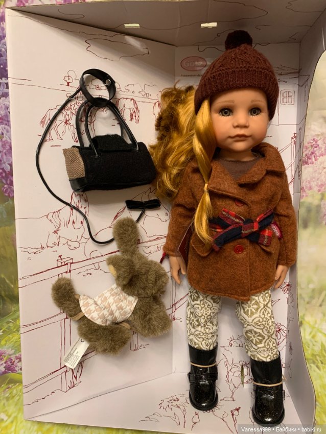 Рыженькая Ханна с собачкой 2018 г. от Gotz (Готц).Новая